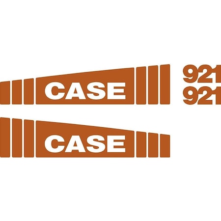 Aftermarket New Fits Case Wheel Loader 921 Decal Set CASE921DECALSET